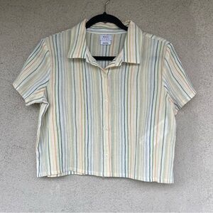 RVCA - Short Sleeve Button Down Blouse